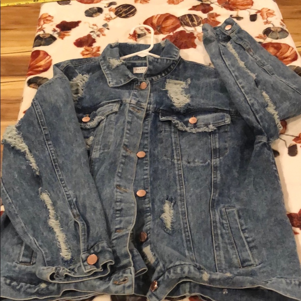 Toast Jeans size large Jean Jacket